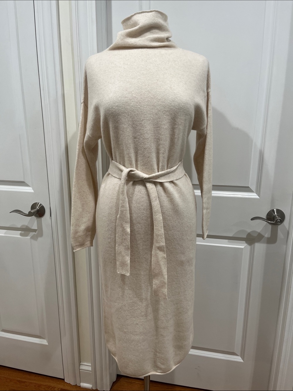 100% Wool Midi Sweater Dress